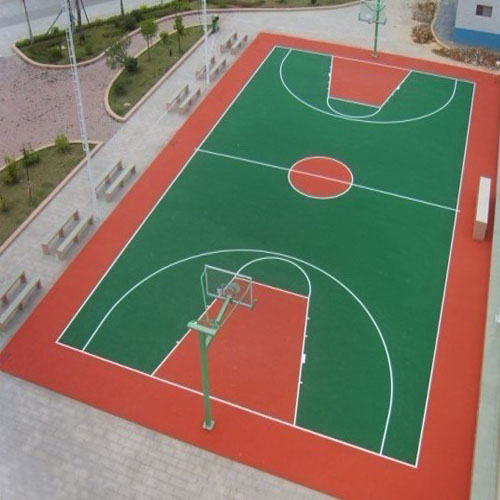廣西省百色市右江職業商貿學校PU籃球場
